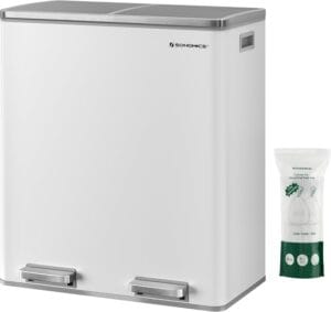 Trash Can 2 x 8 Gallon (2 x 30 L) Garbage Can for Kitchen-Free Shipping