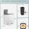 Trash Can 2 x 8 Gallon (2 x 30 L) Garbage Can for Kitchen-Free Shipping