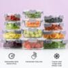 24pc Borosilicate Glass Storage Containers with Lids