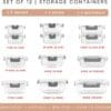 24pc Borosilicate Glass Storage Containers with Lids
