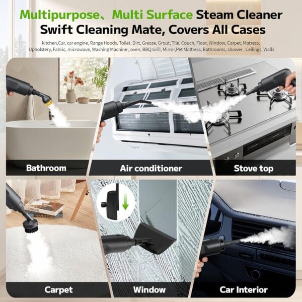 Pressurized Handheld Steam Cleaner 2500W