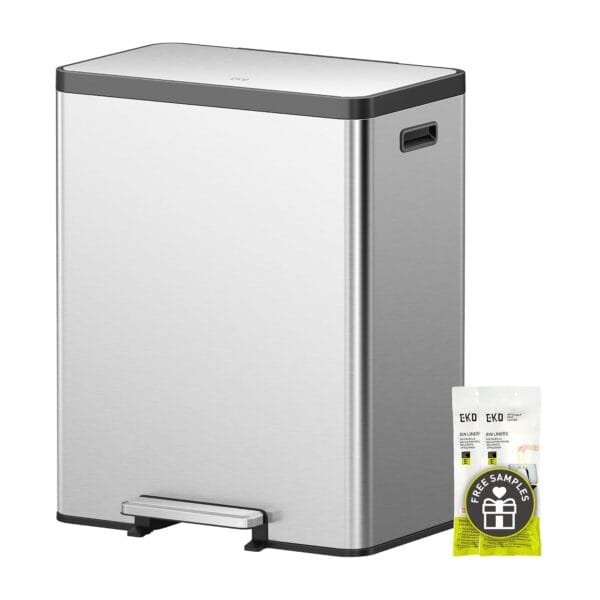EKO EcoCasa II 36L+24L Dual Trash Can with Recycle Bin