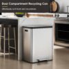 EKO EcoCasa II 36L+24L Dual Trash Can with Recycle Bin