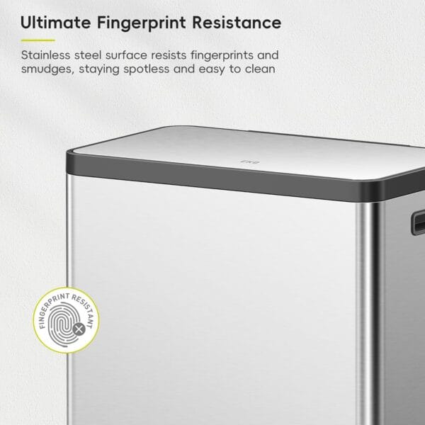 EKO EcoCasa II 36L+24L Dual Trash Can with Recycle Bin